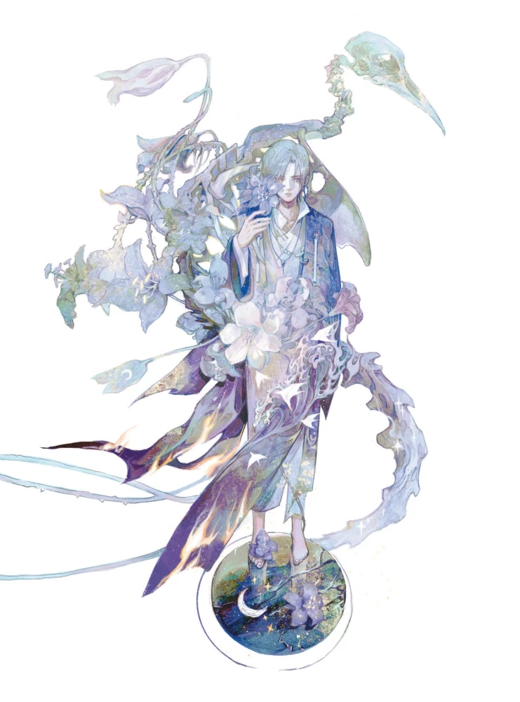 Bone Bird and Night Flowers. Illustrations by Eno
